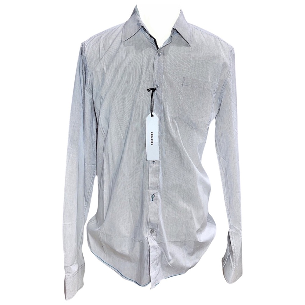 NWT PASSPORT‎ Final Destination Men’s Long Sleeve Button Down Shirt 100% Cotton